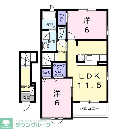 アンソレイユもみじ山の物件間取画像